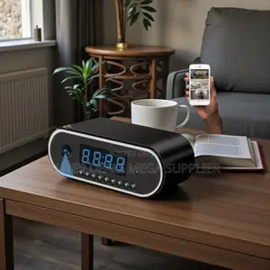 Super Quality Wifi Table Clock Hidden Spy Camera for Home Security