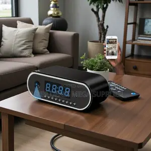 Remote Access Wifi Table Clock Hidden Spy Camera With Video Recording