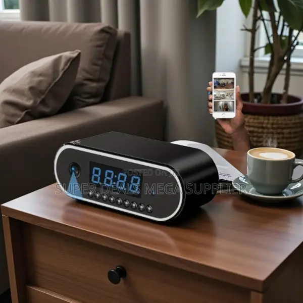 Stable Performance Ir Night Vision Wifi Table Clock Hidden Spy Camera
