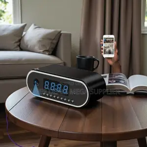 Maintenance Free Motion Detection Wifi Table Clock Hidden Spy Camera