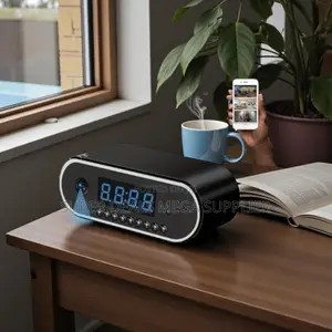 Low Power Consumption 1080p Full Hd Wifi Table Clock Hidden Spy Camera