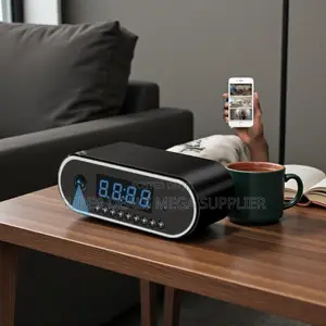 Wifi Table Clock 1080p Hd Hidden Spy Camera With Clear Night Vision