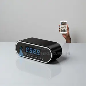 Cost- Effective Wifi Table Clock Hidden Spy Camera for Home Security