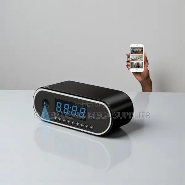Cost- Effective Wifi Table Clock Hidden Spy Camera for Home Security