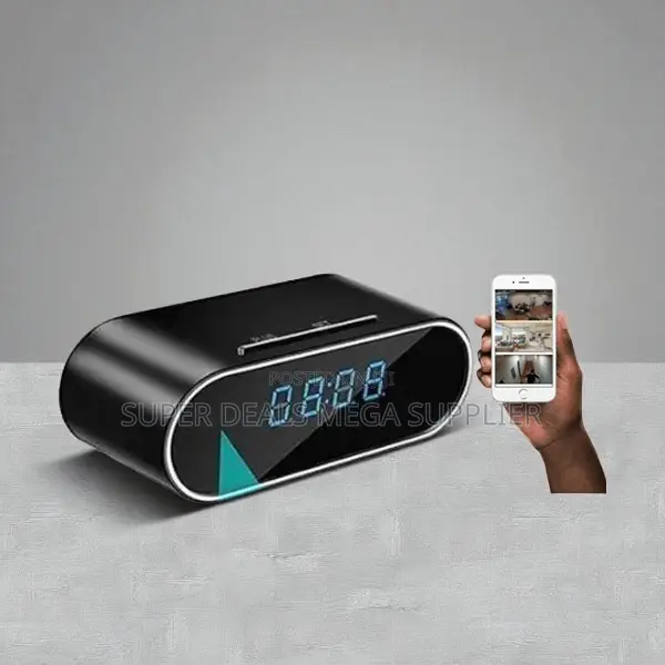 1080p Full Hd Resolution Wifi Table Clock Hidden Spy Camera