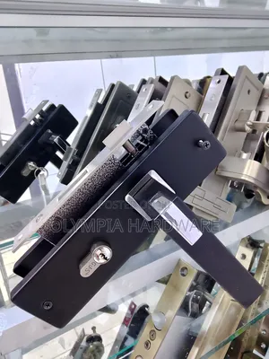 G.J.S Square Door Lock (Black)