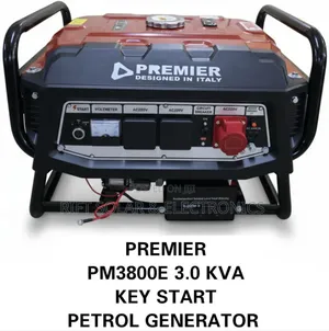 Premier Pm3800e Keystart Petrol Engine Generator 3.0kva