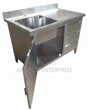 Customised Cabinet With Sink. Smart Storage + Hygienic Washing