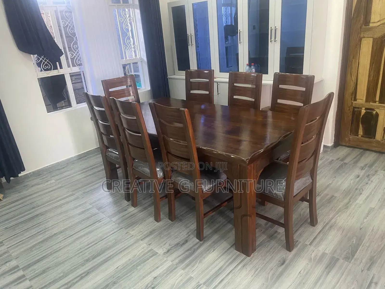 Dark Grey Dining Set