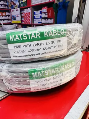 Matstar 1.5mm Standard Twin Earth Cable for Wiring – 90m