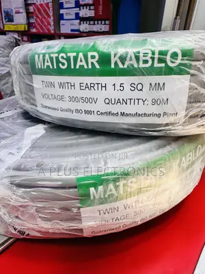 Matstar 1.5mm Electrical Installation Cable (Twin Earth) – 90m Long