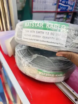 Matstar 1.5mm Twin With Earth Electrical Cable–Durable Copper–Full 90m