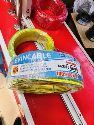 90m 2.5mm2 Green-Yellow Electrical Wire – High Quality Single Core