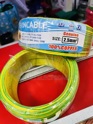Electrical Single-Core Wire 2.5mm2 – 90 Metres, Green-Yellow