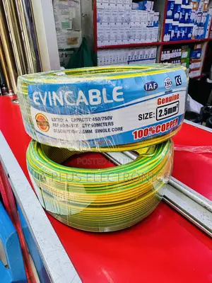 90m Roll of 2.5mm2 Green-Yellow Electric Wire – Safe Reliable
