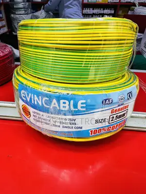 Green-Yellow Evincable 2.5mm2 Wire – Perfect for Home Office