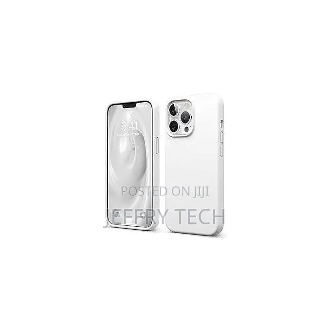 Silicone Case Compatible With iPhone 13 Pro Max - White