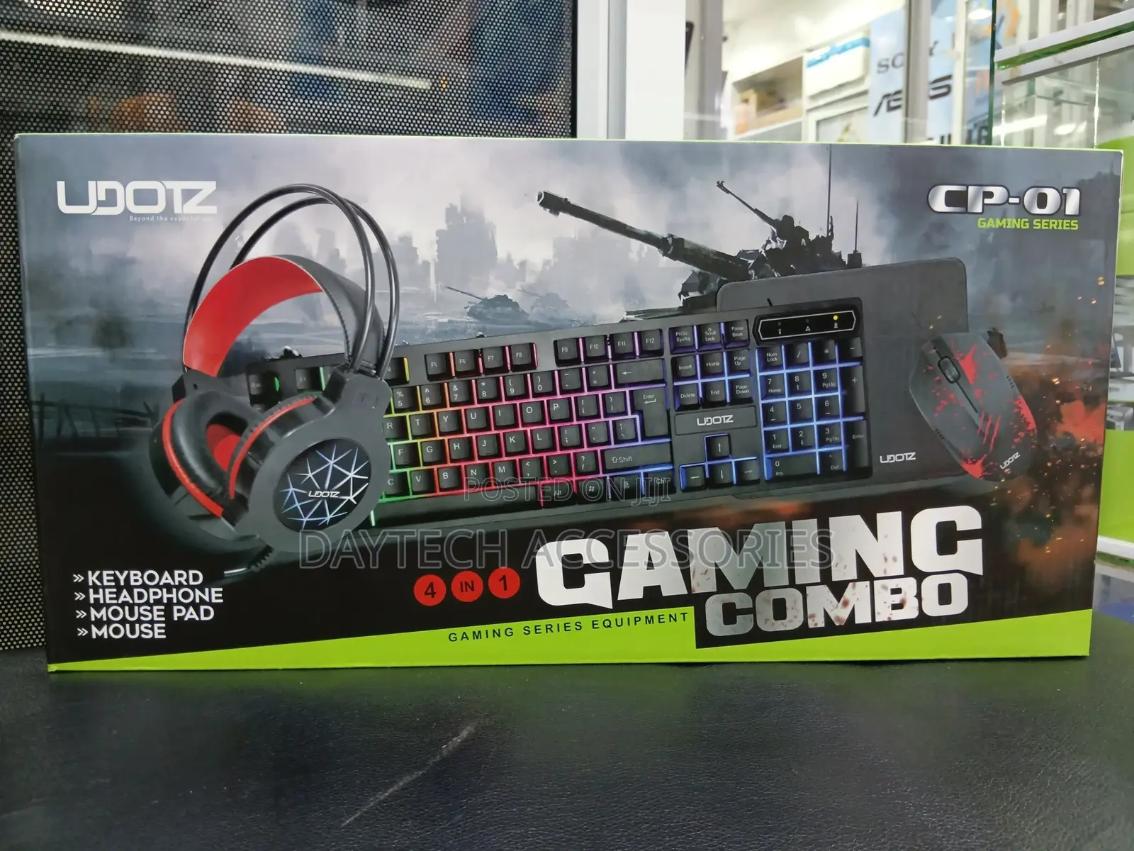 The Udotz Cp-01 4-in-1 Gaming Equipment Combo.