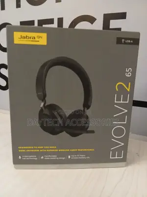 Jabra Evolve2 65 Wireless Headset With a Usb-a Connection.