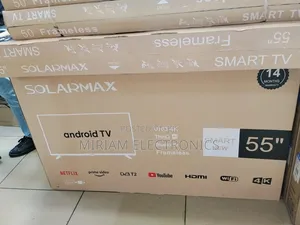 Solarmax 55" Inch Ultra Hd Frameless Smart Tv, , Netflix, Youtube