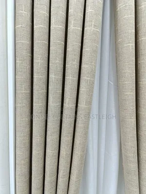White Plain Curtain With Sheers for Dining Rooms