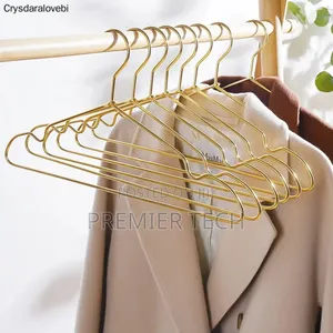 Golden Stainless Steel 10pc Pack of Hangers
