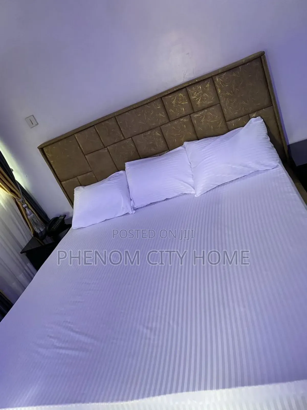 Cotton Satin White Stripped Bedsheet Set