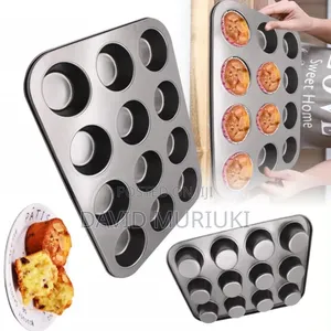 12 Hole Queen Cake Baking Tray