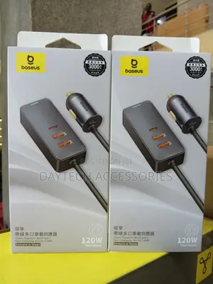 Baseus Share Together Multi-port Fast Charging 2u+2c 120w Car Charger