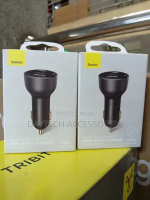 100w Baseus 1superme Digital Display Pps Dual Quick Car Charger.