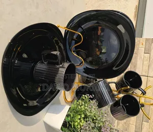 *All Black 12pcs Combo Dinner Set*