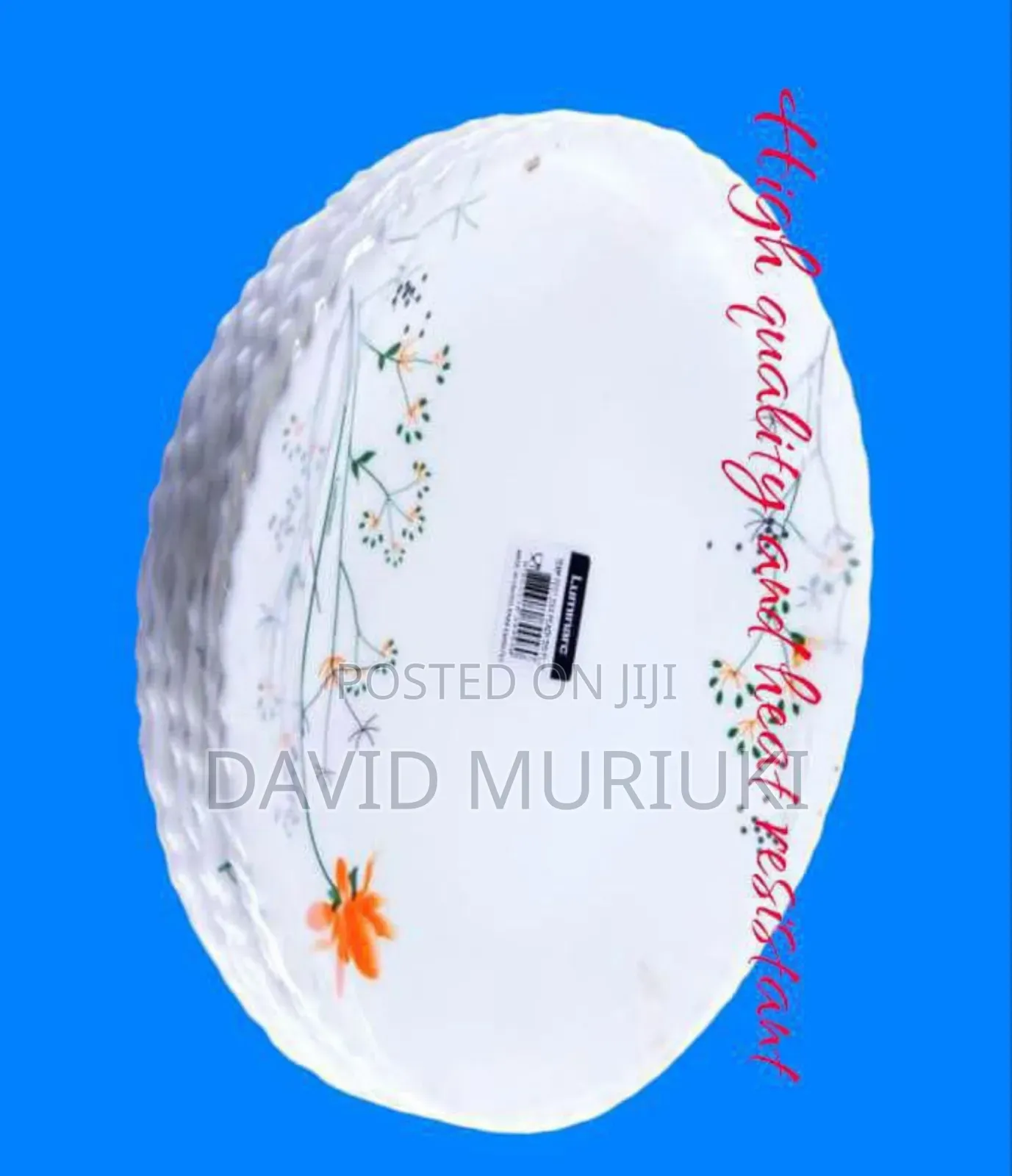 *Set Of 6 Luminarc(Ziva Peach) Dinner Plates