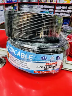 Evincable 2.5mm House Wiring Cable – Black 90m Single Core