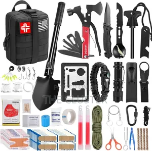 142 in 1 Hiking Emergency Survival Tool Travel Rescue Bag for Camping