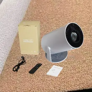 Hy300 1080p High Bright Smart Mini Projector With Inbuilt Speaker