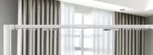 Double Curtain Rail for Large Spaces
