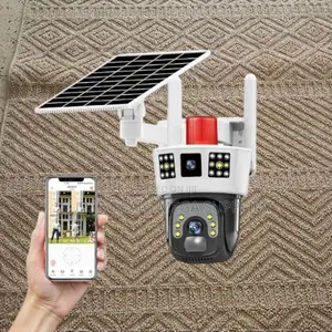 Instant Alerts 4g Dual Lens Solar Camera Siren Alarm System
