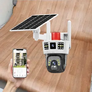 Remote Pan and Tilt Control 4g Dual Lens Solar Camera Siren