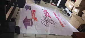 Super Clean Banner Printing Available. Call or Text