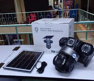 Solar Powered 4g Simcard CCTV Camera With Triple Lens Full Colour