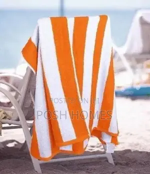 Orange Stripped Beach Towels