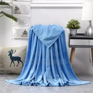 Warm Blue Coral Fleece Blankets