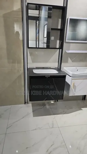 Black Complete Vanity Cabinet