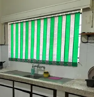 Vertical Window Blinds for Restaurant Kitchen