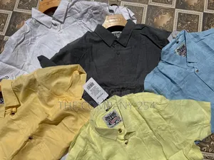 Quality Cotton Men Chinese Collar Short Sleeved Linen Shirt