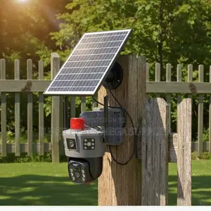 Two-Way Audio Communication 4g Dual Lens Solar Camera Pir Sensor Alarm