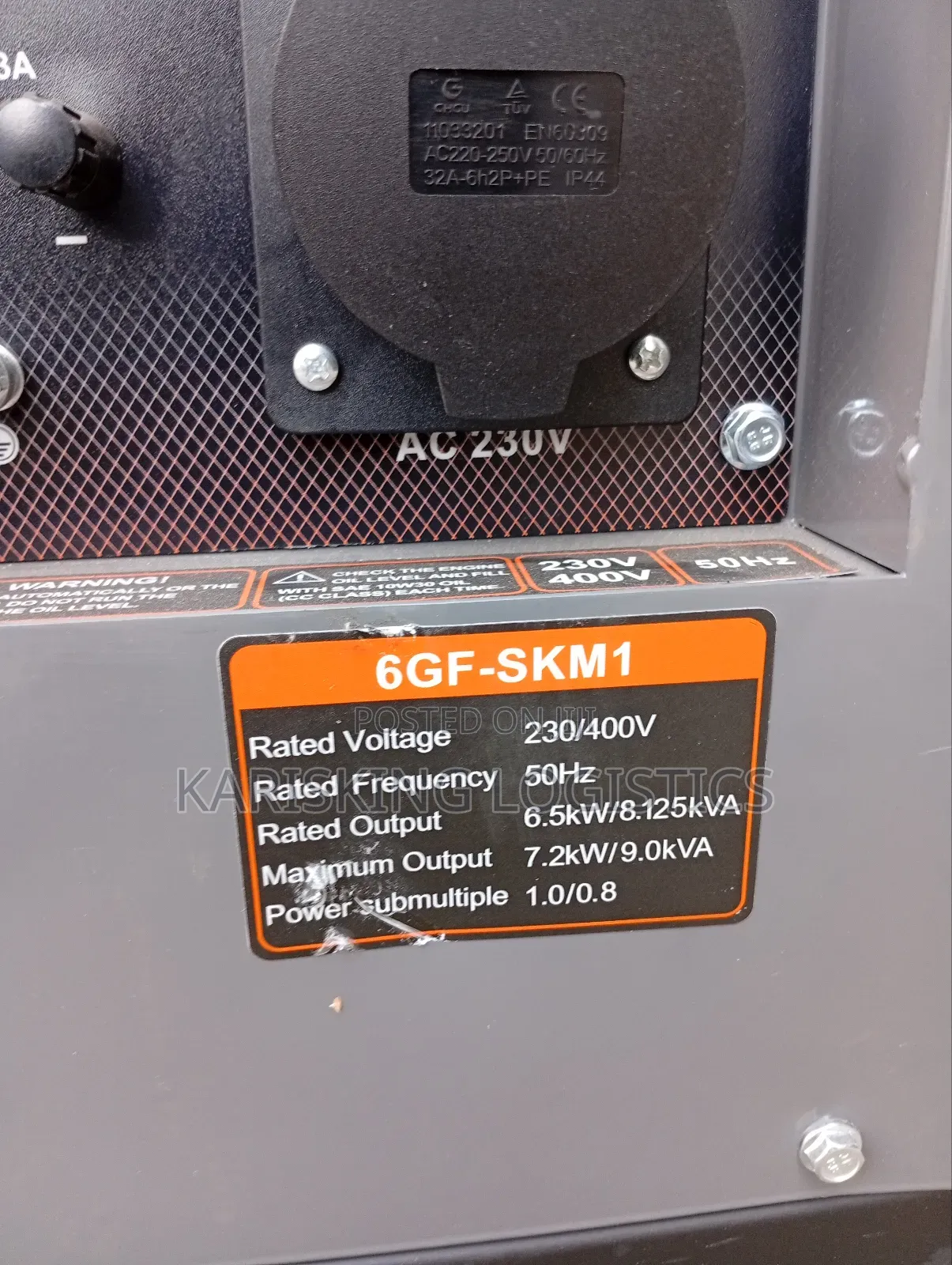 9kva(10kva ) Dual Phase Three Phase Cigma Silent Diesel Generator