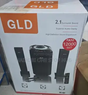 GLD 2.1 Channel Home Theatre Speaker – 12000w Pmpo