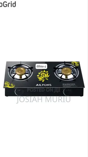 Stylish Ailyons 2‐Burner Gas Cooker – Easy to Clean