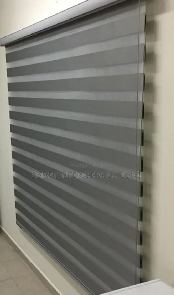 Black Sheer Roller Window Blinds